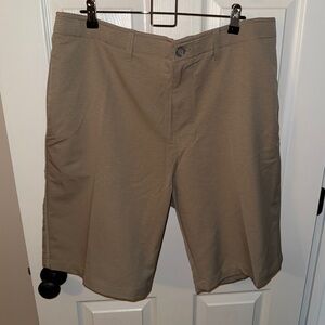 BKE Men’s Tan Flat Front Shorts Casual Style